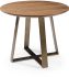 Rubi End Table (Canaletto Walnut Top and Bronze Leg)