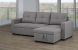 Sectional with Pull-Out Bed & Storage Chaise (Grey)