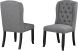 Memphis Tufted Dining Chair with Nail-Head Trim (Set of 2 - Grey)
