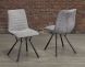 Mila Grey Fabric Dining Chair (Set of 2)