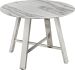 Mable Dining Table (White & Silver)