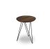 Solo Accent Table - (Walnut Top-Black Base)