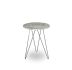 Solo Accent Table - (Marble Top-Stainless Steel Base)