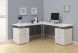 Belgaard 3 Piece Desk L Set (White)