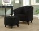 Pristina Accent Chair (2 Piece Set - Black)