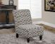 Suva Accent Chair (Brown and White Print)