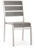 Township Dining Armless Chair (Brushed Aluminum)