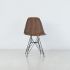 Eiffel Chair (Wood Imprint Seat With Black Metal Base)