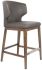 Cabo Counter Stool (Brown Seat With Solid Wood Base)