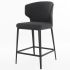 Cabo Counter Stool (Dark Grey Seat With Metal Base)