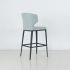 Cabo Bar Stool (Chenille Sky Seat With Metal Base)
