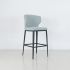 Cabo Counter Stool (Chenille Sky Seat With Metal Base)