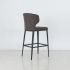 Cabo Counter Stool (Chenille Cocoa Seat With Metal Base)