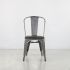 Rochelle Stackable Side Chair (Set of 2 - Gunmetal With Solid Wood Seat)