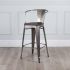 Rochelle Arm Bar Stool With Wood Seat (Set of 2)
