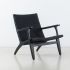 Cavo Wood Lounge Chair (Black)