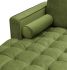 Bente Tufted Velvet Sectional Sofa (Left - Green)