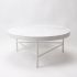 Blake Coffee Table (Carrara White Marble Top)