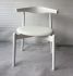 Hannah Chair (Set of 2 - Round Seat (Set of 2 - White & White Leather)