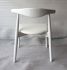 Hannah Chair (Set of 2 - Round Seat (Set of 2 - White & White Leather)