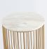 Mie Side Table (Carrara Marble Top & Gold Base)