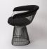 Lovise Wire Dining Chair (Black Frame with Black Cashmere)