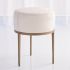 Ivory Hair on Hide - Antique Brass