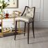 Logan Bar Stool (Walnut - Chesterfield Grey Leather)