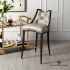 Logan Bar Stool (Walnut - Chesterfield Grey Leather)