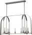 Triomphe 9-Light Linear Pendant (Dark Smoke & Frosted Glass)