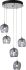 Ume Luminaire 5 Pendentifs (Glass Sterling et Cool Grey)