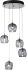 Ume Luminaire 5 Pendentifs (Glass Sterling et Cool Grey)