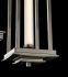 Athena Triple LED Lantern (Tall - Sterling & Clear Glass)