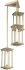 Athena Triple LED Lantern (Short - Modern Brass & Clear Glass)