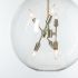 Sfera 6-Light Pendant (Modern Brass & Clear Glass)