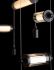 Libra 7-Light Double Linear LED Pendant (Black & Clear Glass)
