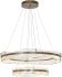 Solstice LED Tiered Pendant (Soft Gold & Clear Glass)