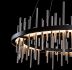 Cityscape Circular LED Pendant (Black - Vintage Platinum)