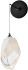 Chrysalis Low Voltage Sconce (Large - Ink & White Crystal)