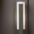 Forged Vertical Bar Sconce - Steel Backplate (Natural Iron & Opal Glass)