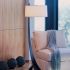 Stasis Floor Lamp (Bronze & Natural Anna Shade)
