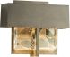 Shard LED Outdoor Sconce (Small - Coastal Burnished Steel & Clear Glass with Shards)