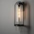 Alcove Outdoor Sconce (Large - Coastal Black & Clear Glass)