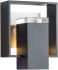 Shadow Box Outdoor Sconce (Small - Coastal Black - Coastal Burnished Steel & Clear Glass)