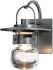 Mason Outdoor Sconce (Small - Coastal Burnished Steel & Clear Glass)