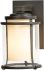 Meridian Outdoor Sconce (Small - Coastal Dark Smoke & Seeded Glass with Opal Diffuser)