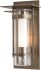 Torch Outdoor Sconce with Top Plate (Small - Coastal Dark Smoke & Seeded Glass with Opal Diffuser)