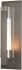 Vertical Bar Fluted Glass Outdoor Sconce (Large - Coastal Dark Smoke & Clear Glass with Opal Diffuser)