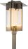Axis Outdoor Post Light (Large - Coastal Burnished Steel & Clear Glass)