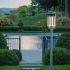 Axis Outdoor Post Light (Large - Coastal Burnished Steel & Clear Glass)